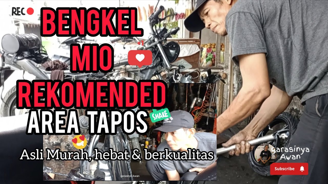 Bengkel Mio Rekomended area Tapos Depok, Asli Murah, berkualitas & fyp!