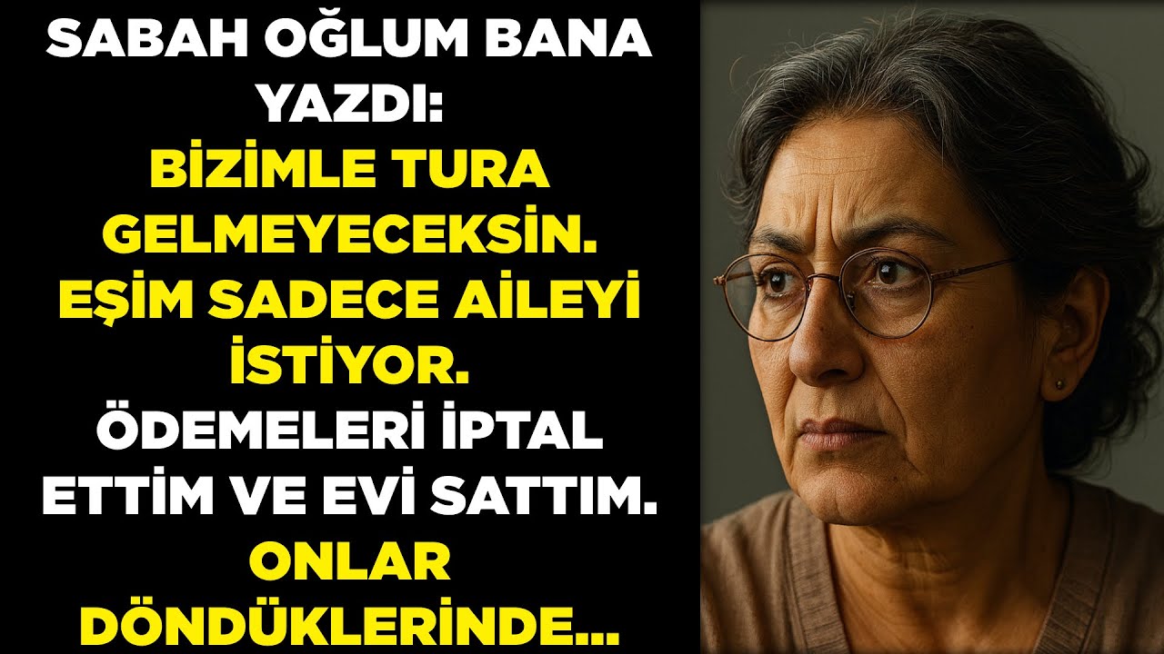 Oğlum bana yazdı: “Bize katılmayacaksın. Eşim bunun sadece aile için olmasını tercih ediyor”...