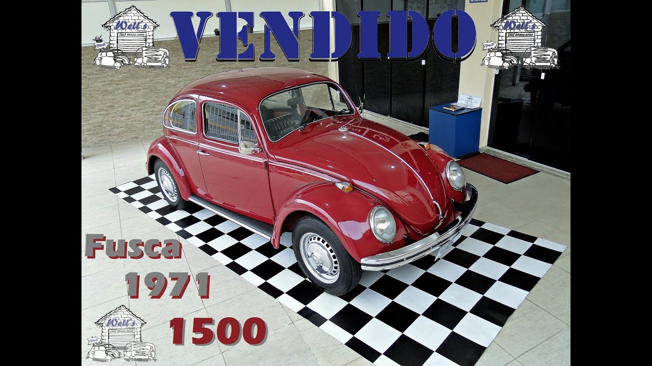 VENDIDO PARA FLORIANÓPOLIS - SC - Fuscão 1971 Vermelho Cereja