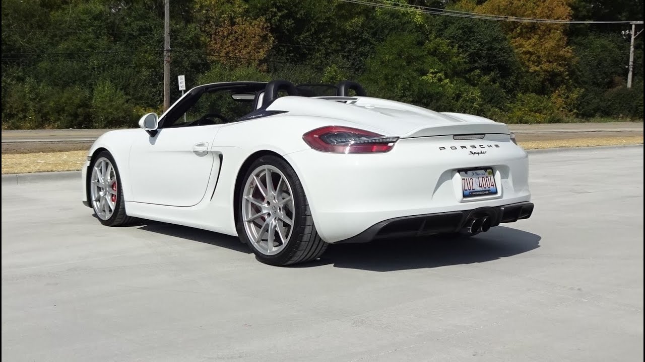 Fastest Boxster Ever ! 2016 Porsche Spyder in White & Engine Sound - My Car Story with Lou Costabile
