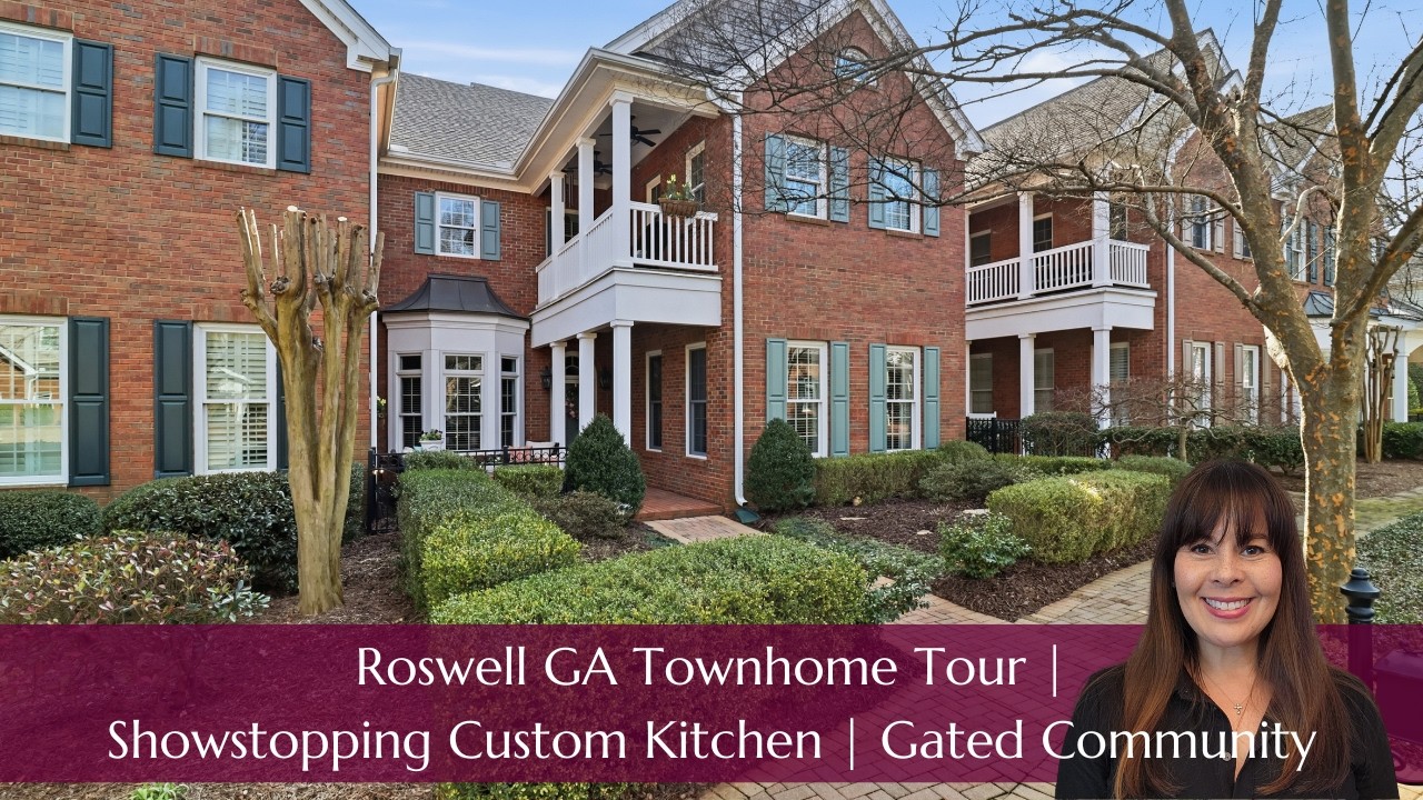 Roswell GA Townhome Tour | Showstopping Custom Kitchen | Gated Community