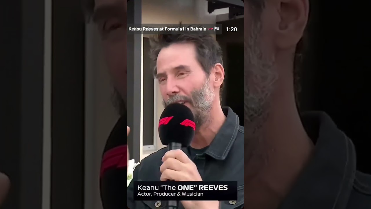 Keanu Reeves in Bahrain in Formula1🏎️ 🏁❤️