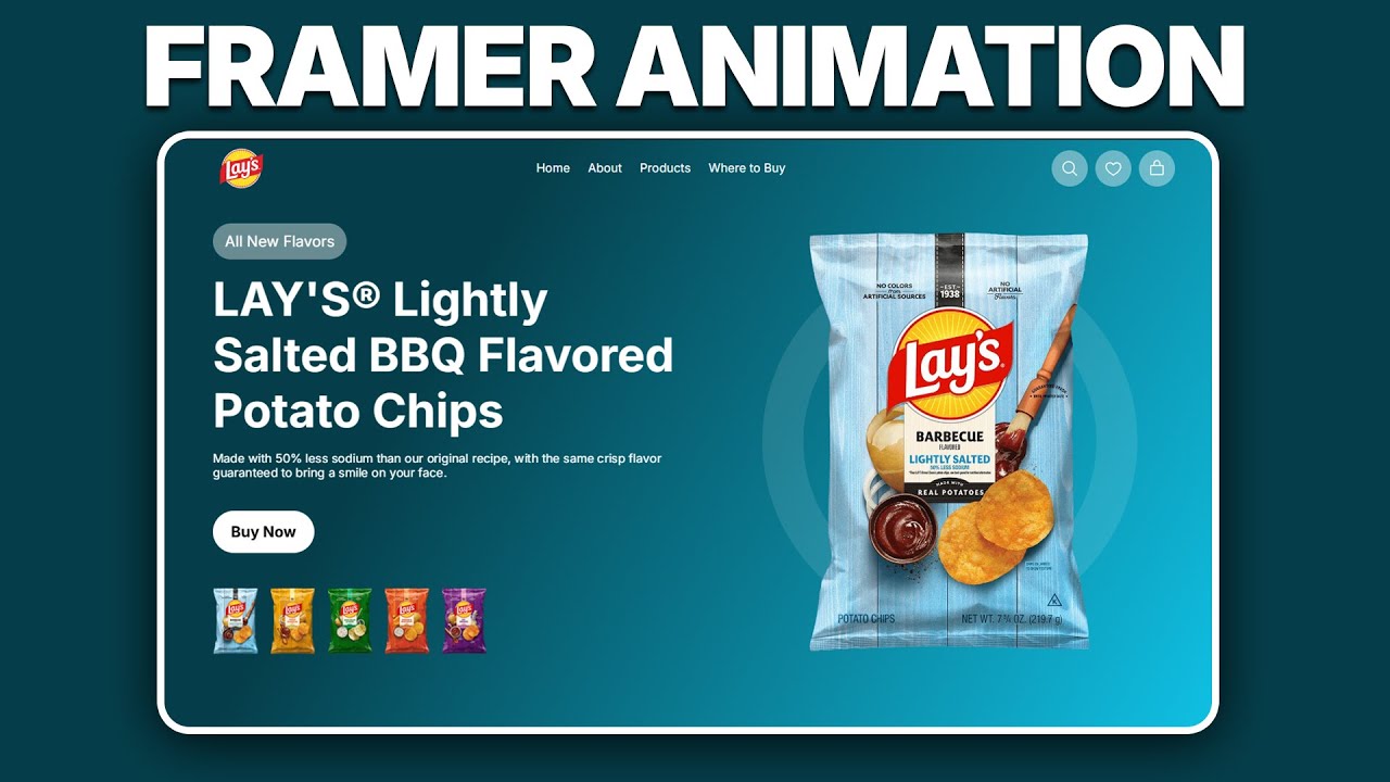 Build This LAY'S Animated Website In Framer From Scratch | Full Beginner Tutorial