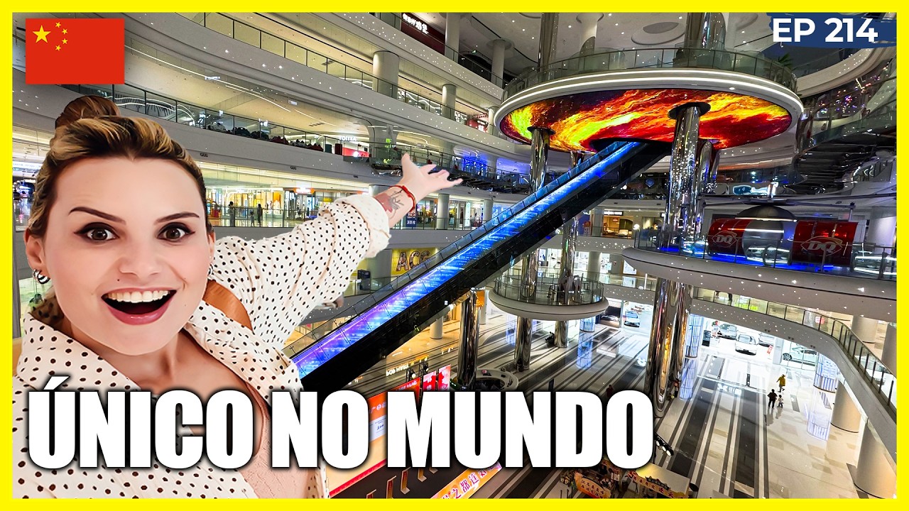 O CHOCANTE SHOPPING TECNOLÓGICO do FUTURO NA CHINA 🇨🇳 - Wanda Mall Shenzhen