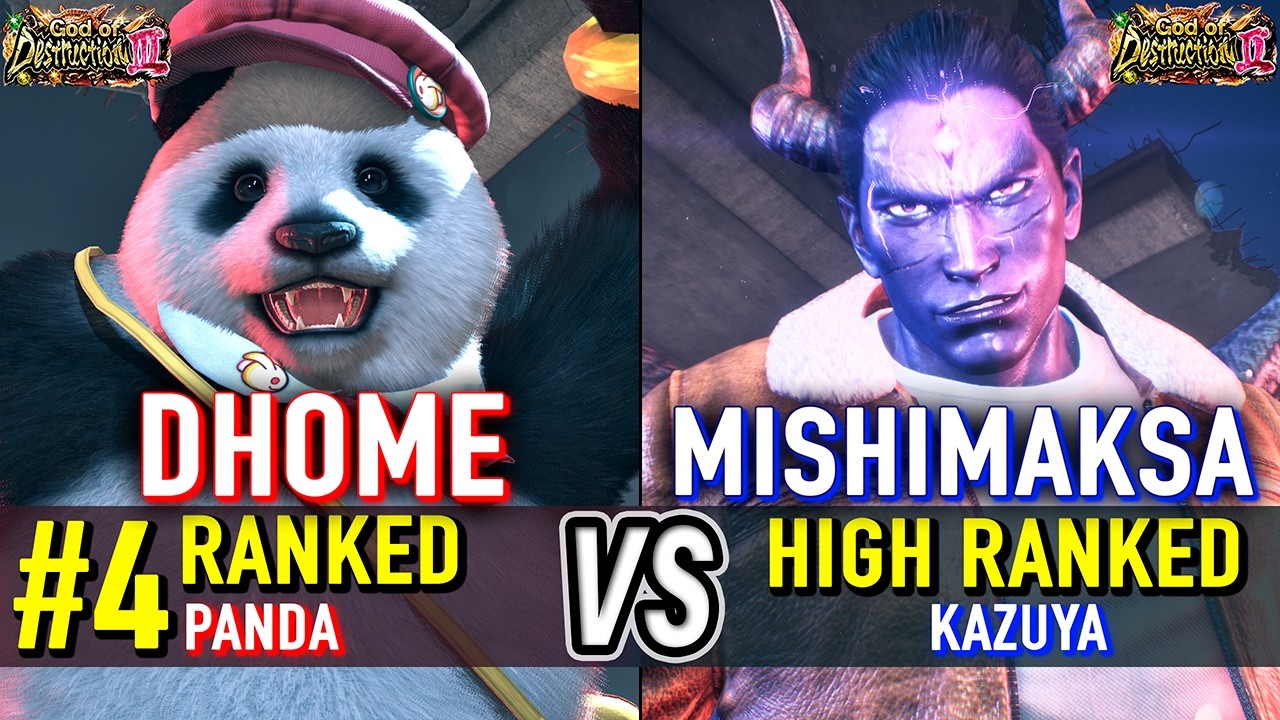 T8 🔥 DHOME50HBK (Panda) vs MISHIMAKSA (Kazuya) 🔥 Tekken 8 High Level Gameplay