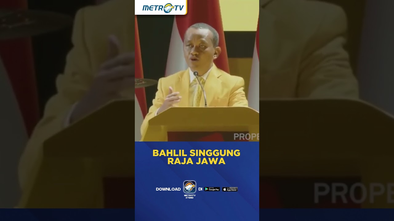 Bahlil Singgung Raja Jawa Dalam Pidato Perdana Sebagai Ketum Golkar #shorts