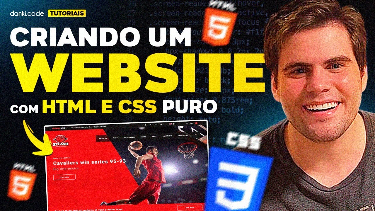 Como Criar um Website Moderno com HTML & CSS | TEMPLATE PARA ACADEMIA/ESPORTES/FITNESS