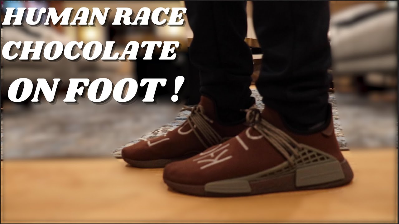 ADIDAS NMD HU PHARRELL CHOCOLATE  REVIEW & ON FOOT !