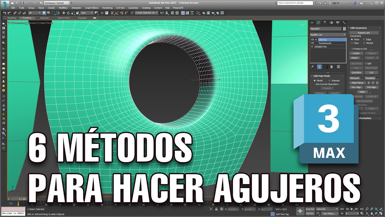 Crear agujeros perfectos en 3ds Max | Giancr
