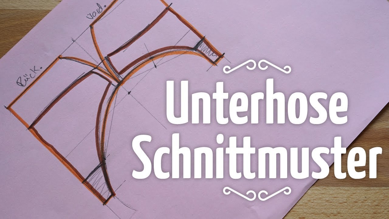 Grundschnitt für Unterhose // Schnittmuster selber erstellen