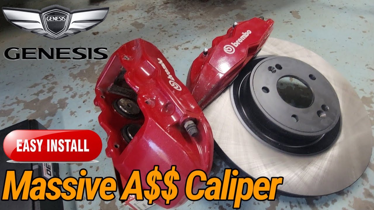 Front Brembo Brakes Installed  2009+ Hyundai Genesis Coupe Sedan Saloon