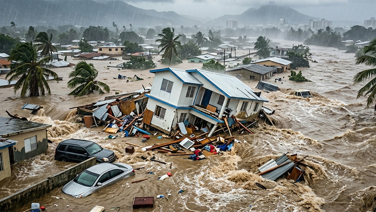 Dominican Republic Flooding Crisis! Entire Neighborhoods Submerged Under Water