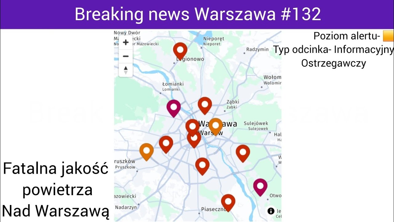 Fatalna jakość powietrza nad Warszawą. Breaking news Warszawa #132