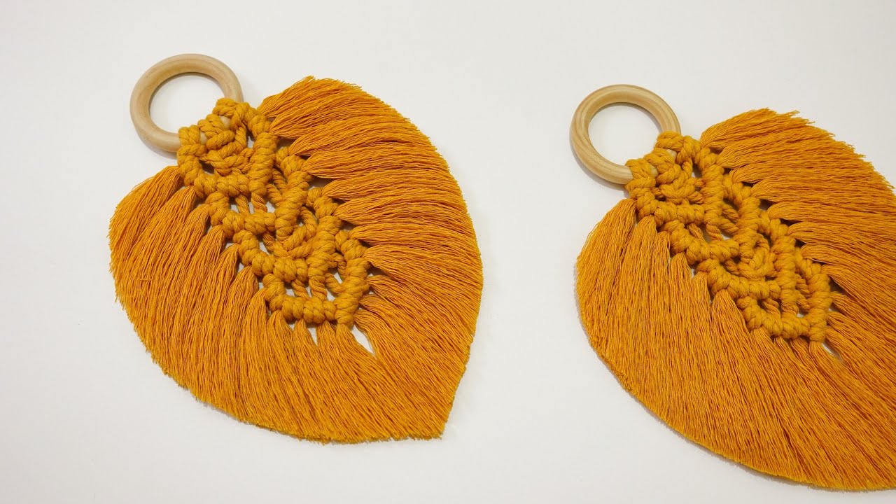 DIY Macrame Feather Tutorial | Macrame Feather Leaf