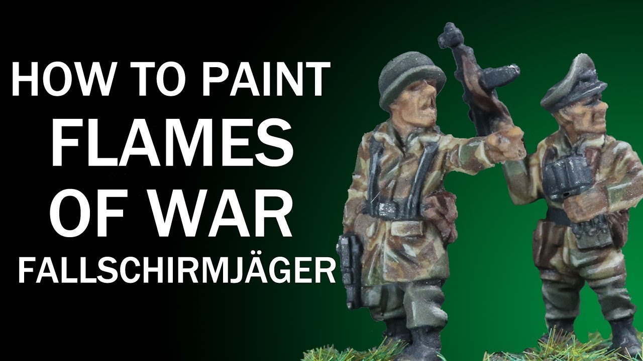 How To Paint German Fallschirmjäger - Flames Of War Tutorial