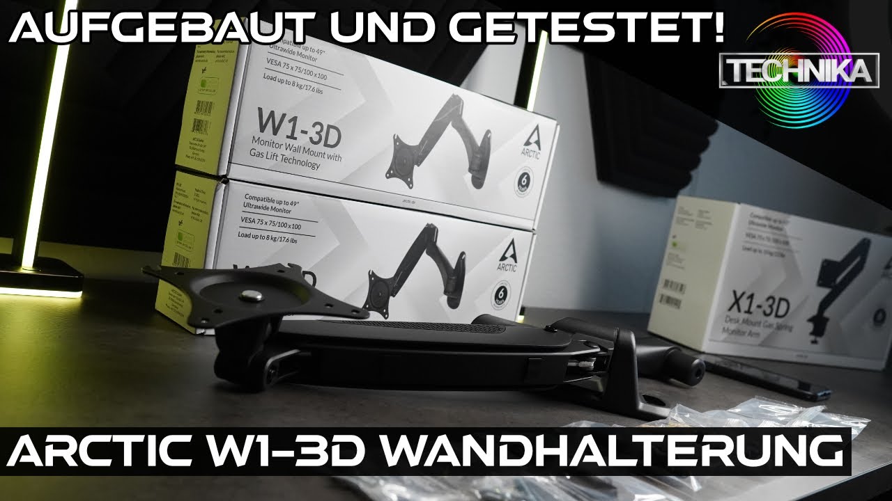 Arctic W1-3D Monitorarm ...aufgebaut und getestet!