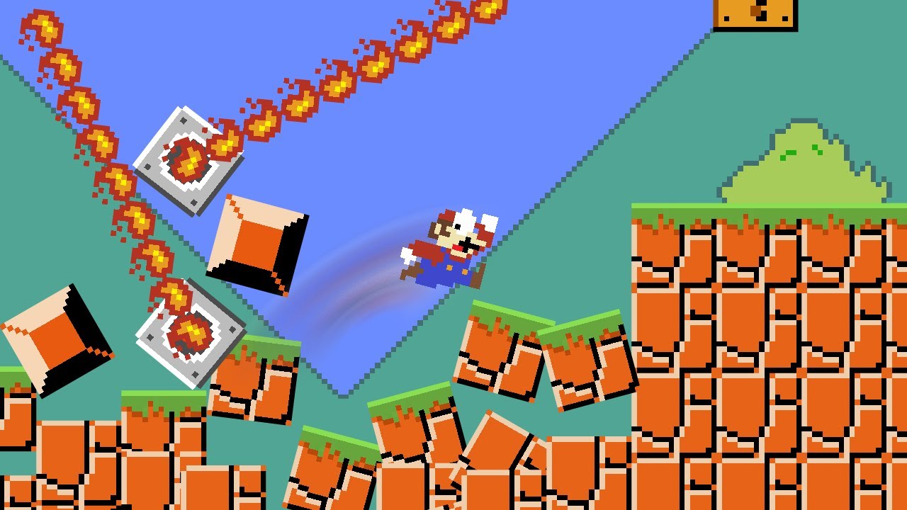 Every time Mario jumps, the Level gets HARDER!