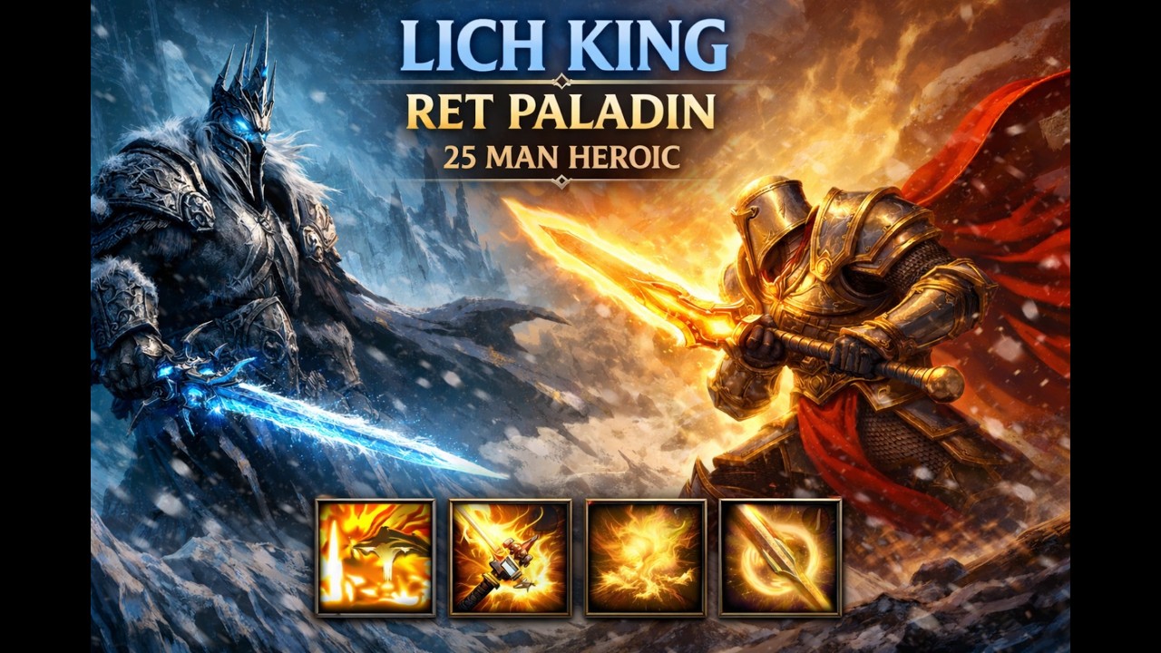 The Lich King 25 HC | Retribution Paladin | Wrath Of the Lich King | ICC 25 HC