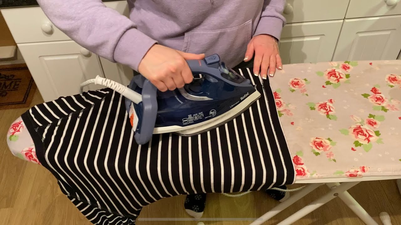 👚 ASMR ~ Ironing & Lint Rolling ~ Steam Sounds ~ Softly Speaking 👚