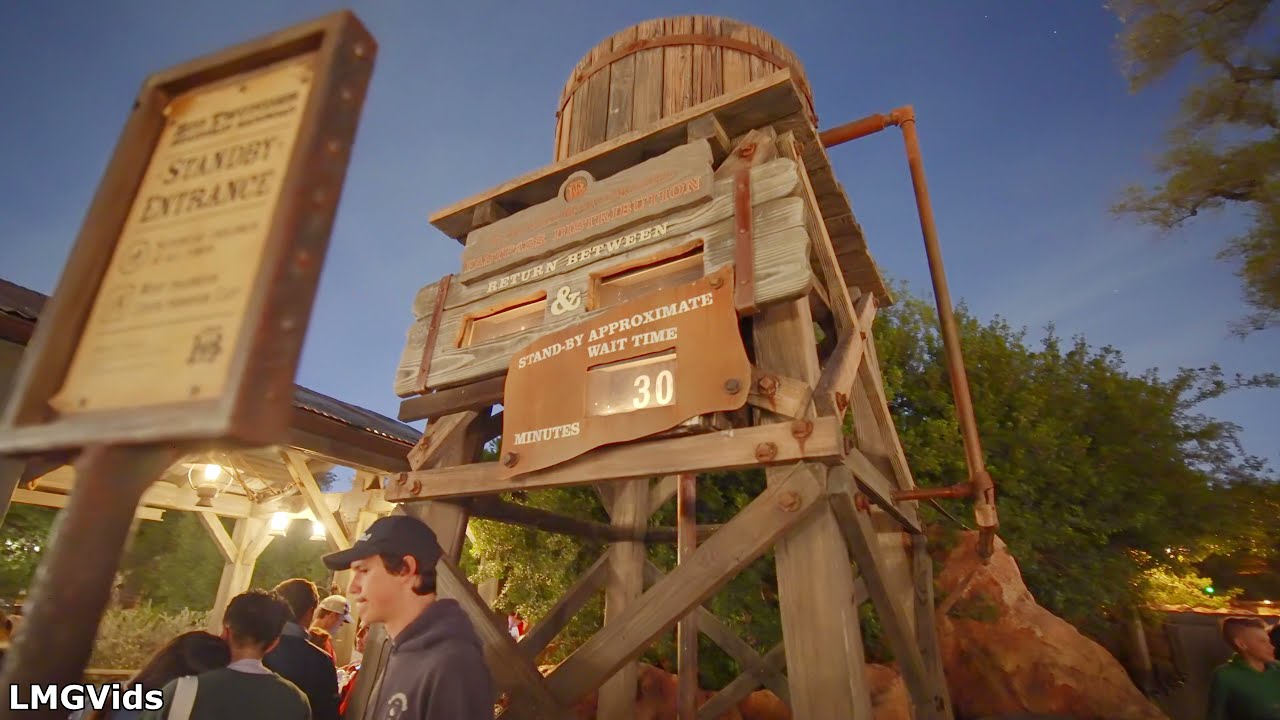 [2021] Big Thunder Mountain Railroad - Nighttime Front Seat POV | Disneyland park, California