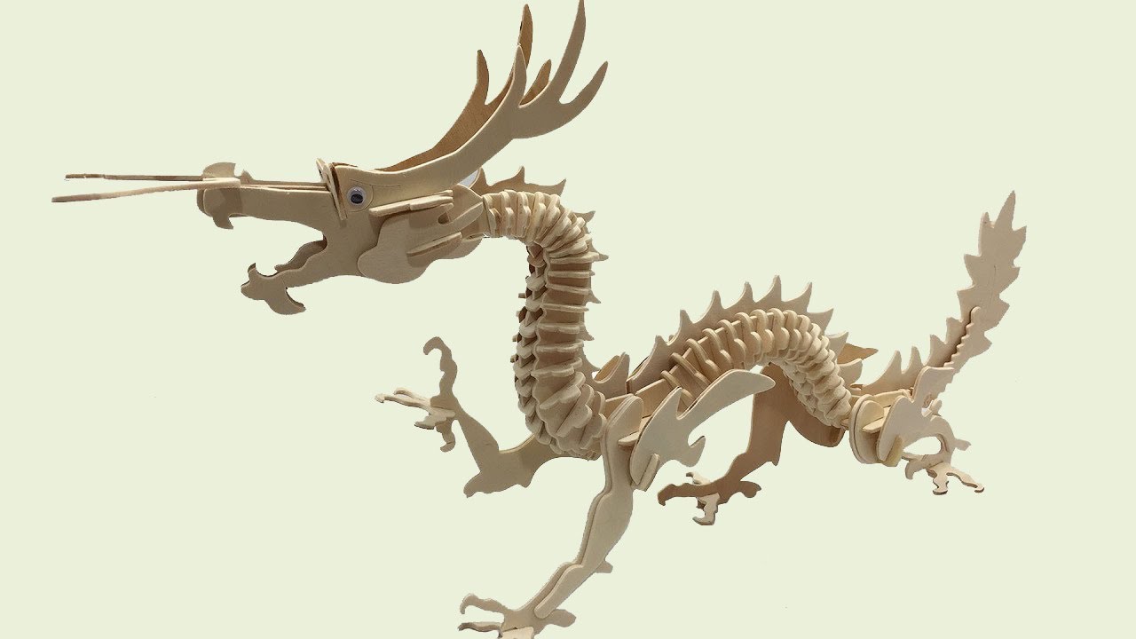 DIY Miniature Dragon ~ Woodcraft Construction Kit