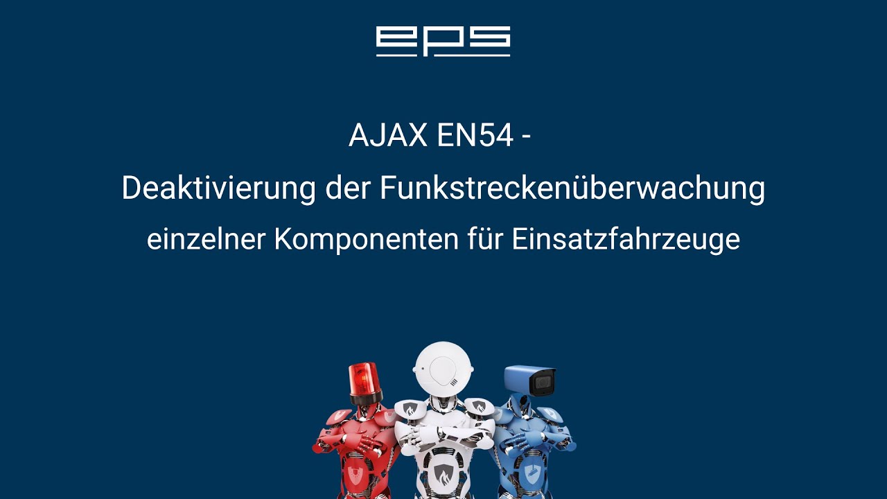 Deaktvierung der Funkstreckenüberwachung einzelner Komponenten für Einsatzfahrzeuge