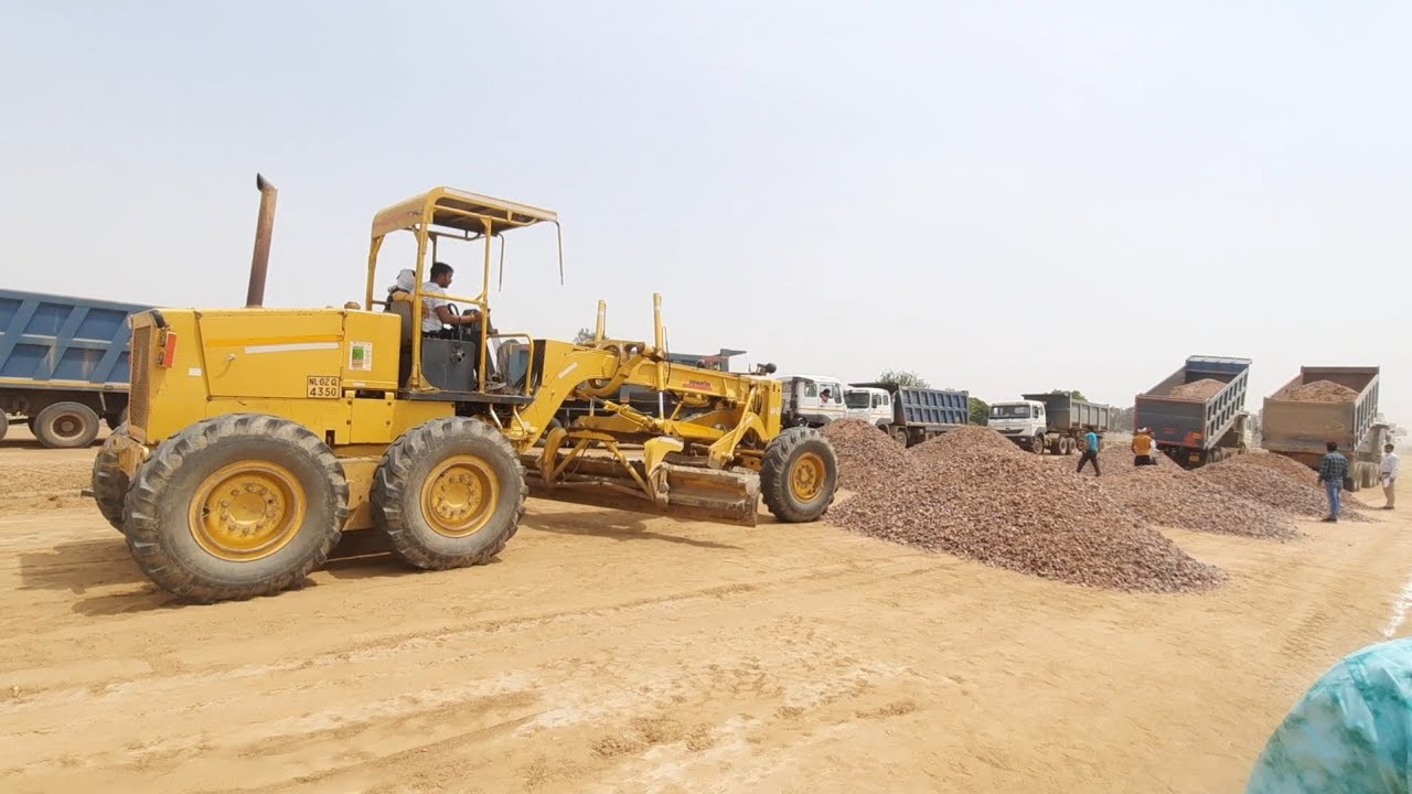 First time GSB Grading at Bgcc Pkg1 site (Jind to Gohana)