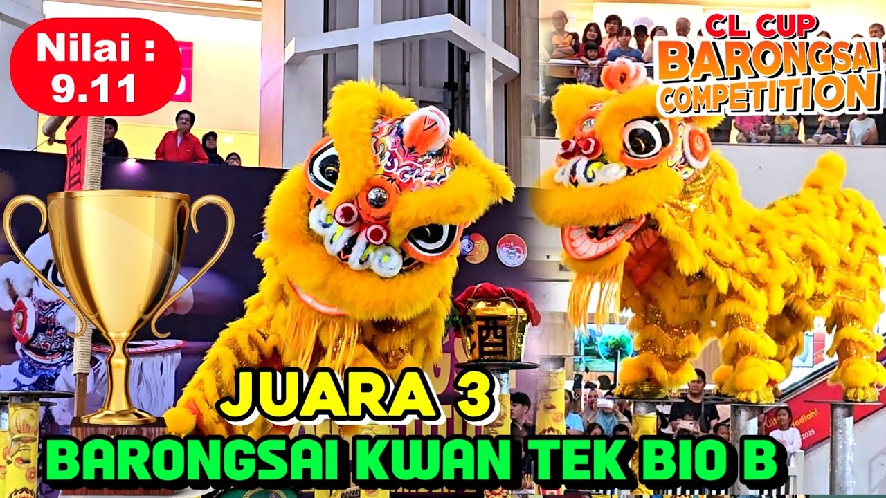 3-е место на конкурсе CL CUP Barongsai 2025 🏆 Barongsai KWAN TEK BIO Cileungsi