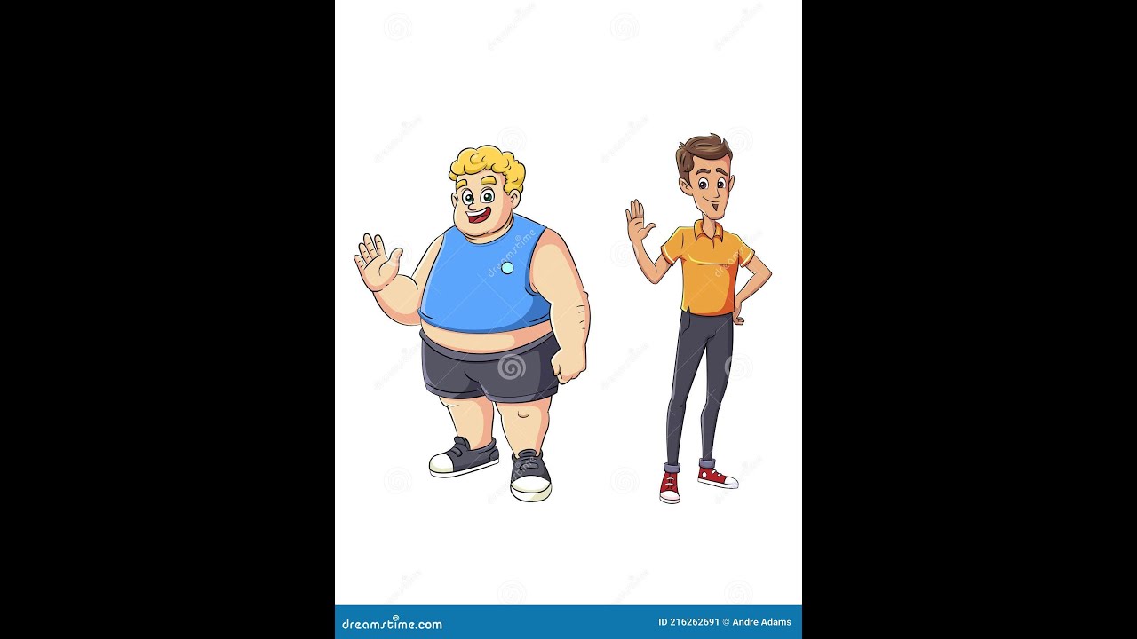 Beating a fat and a skinny guy (its a ds1 video [its not a no hit video])