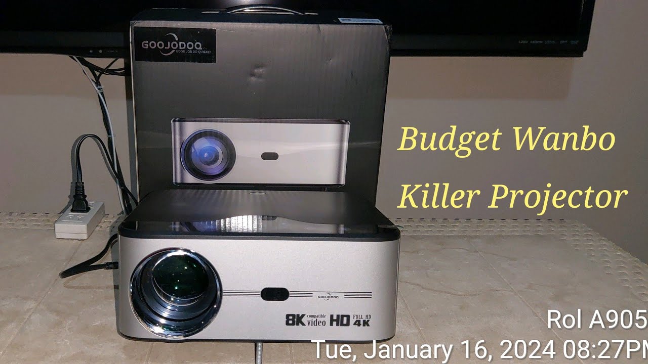 GOOJODOQ AC1024 SMART PROJECTOR - FIRST ENGLISH REVIEW WORLDWIDE! 700ANSI LUMENS - WANBO KILLER!