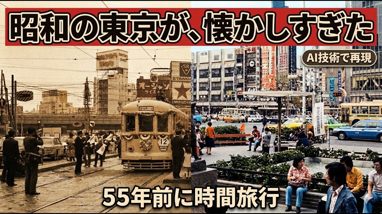 昭和の東京ツアー！昭和45年にタイムスリップ