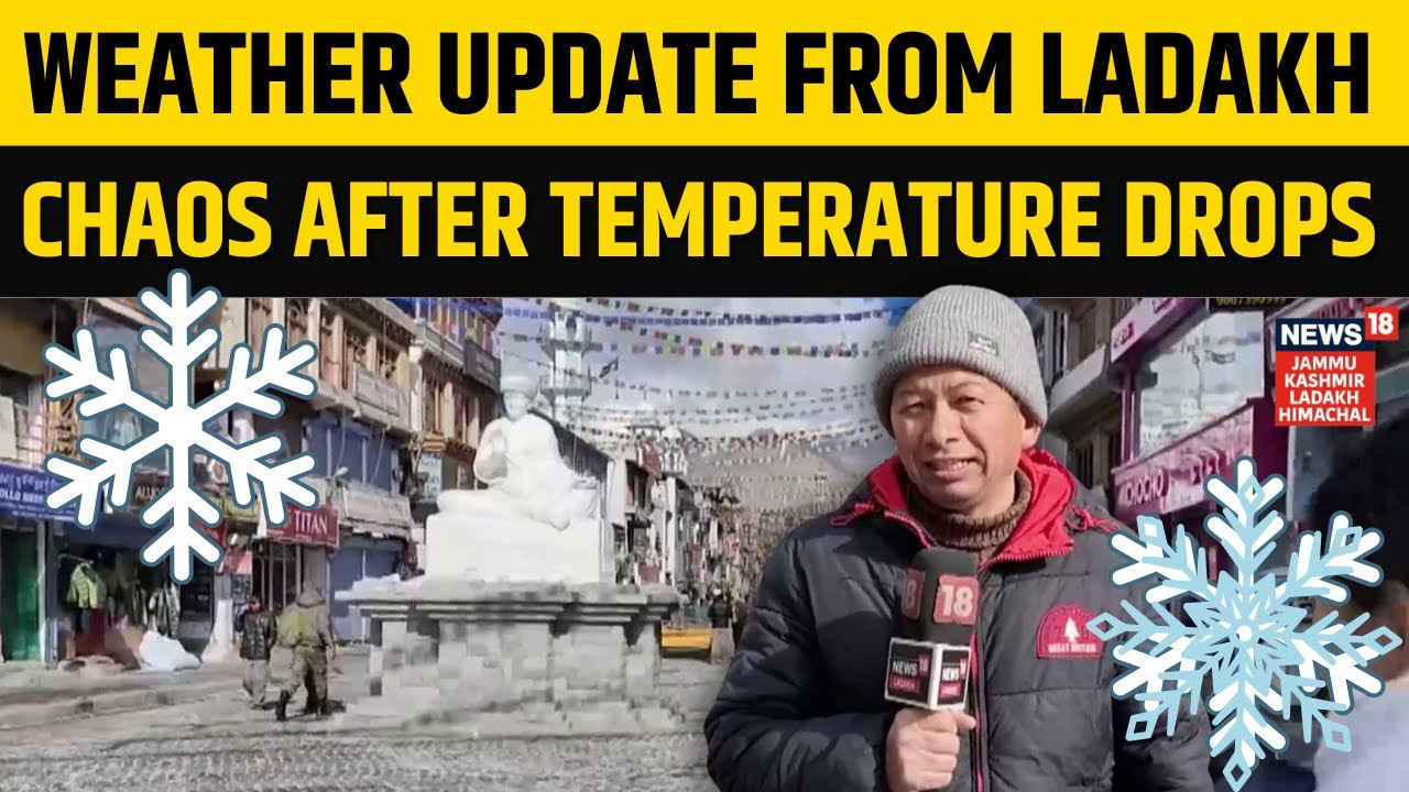 Weather Update From Ladakh: Three flight cancelled in Leh today | Low Temperature Chaos | N18V