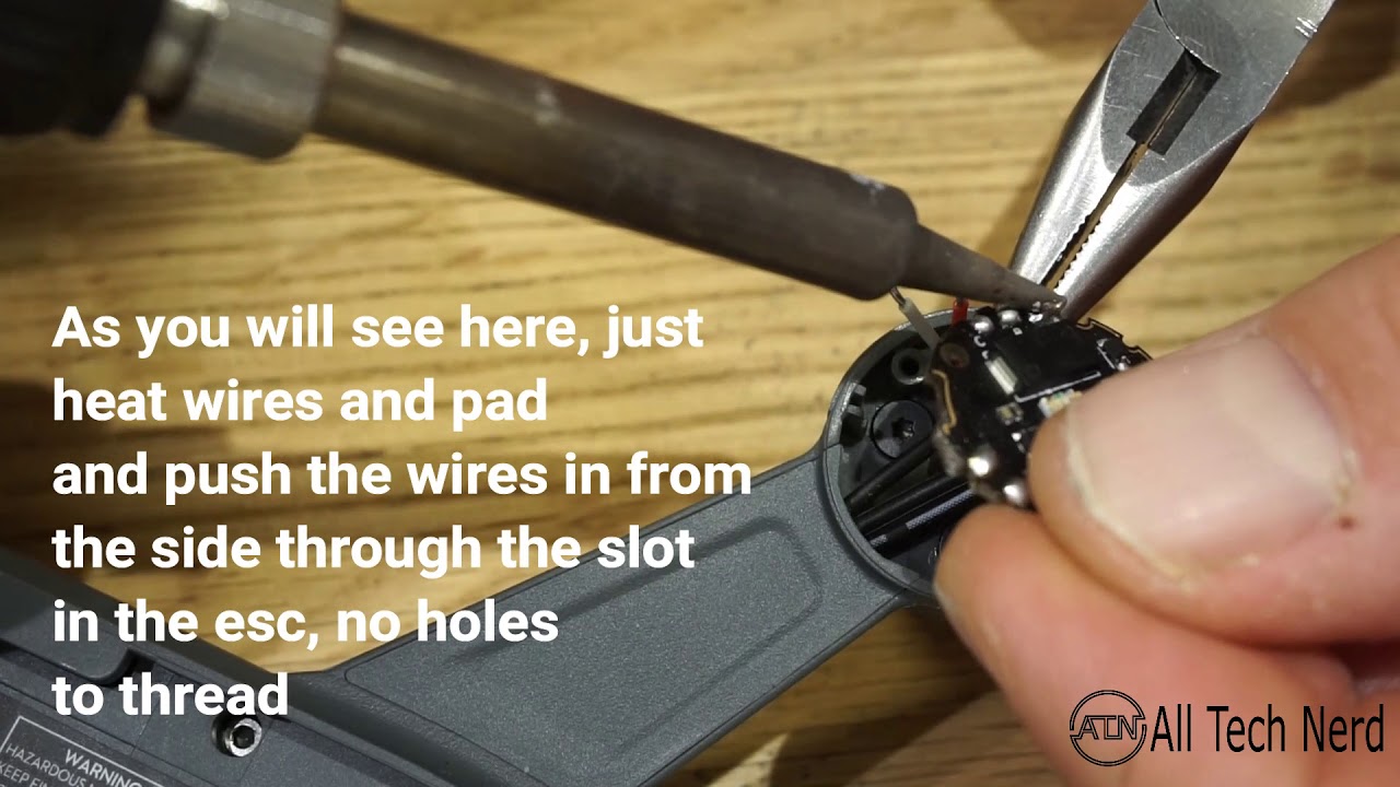 DJI Spark soldering ESC, change motor
