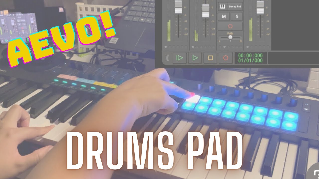 Áudio Evolution + Drums Pad #tecladistas #aevo #teclado