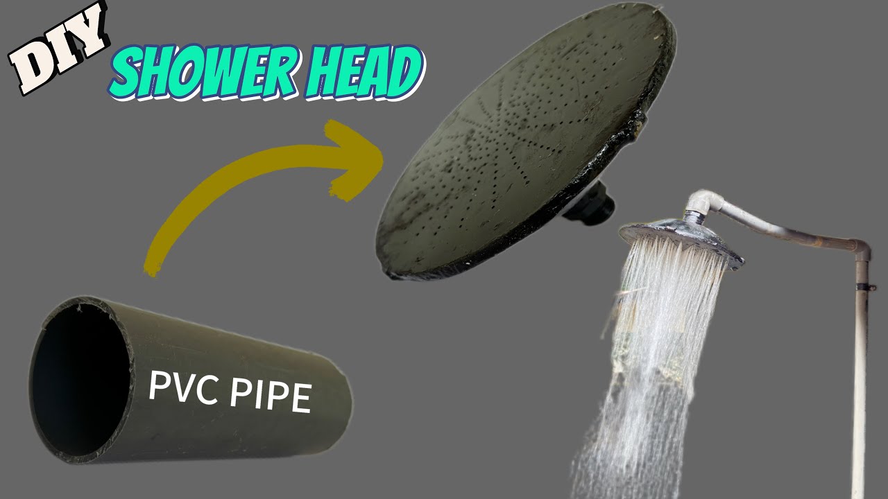 How to make a high quality shower head from PVC pipe (shower head design no 2) | S-pearl