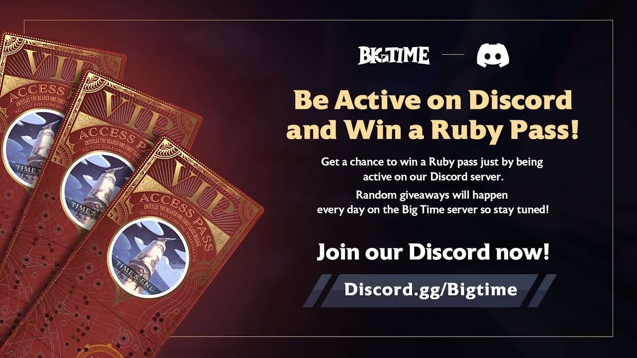 BIGTIME: GET A RUBY PASS THEN JOIN A GUILD