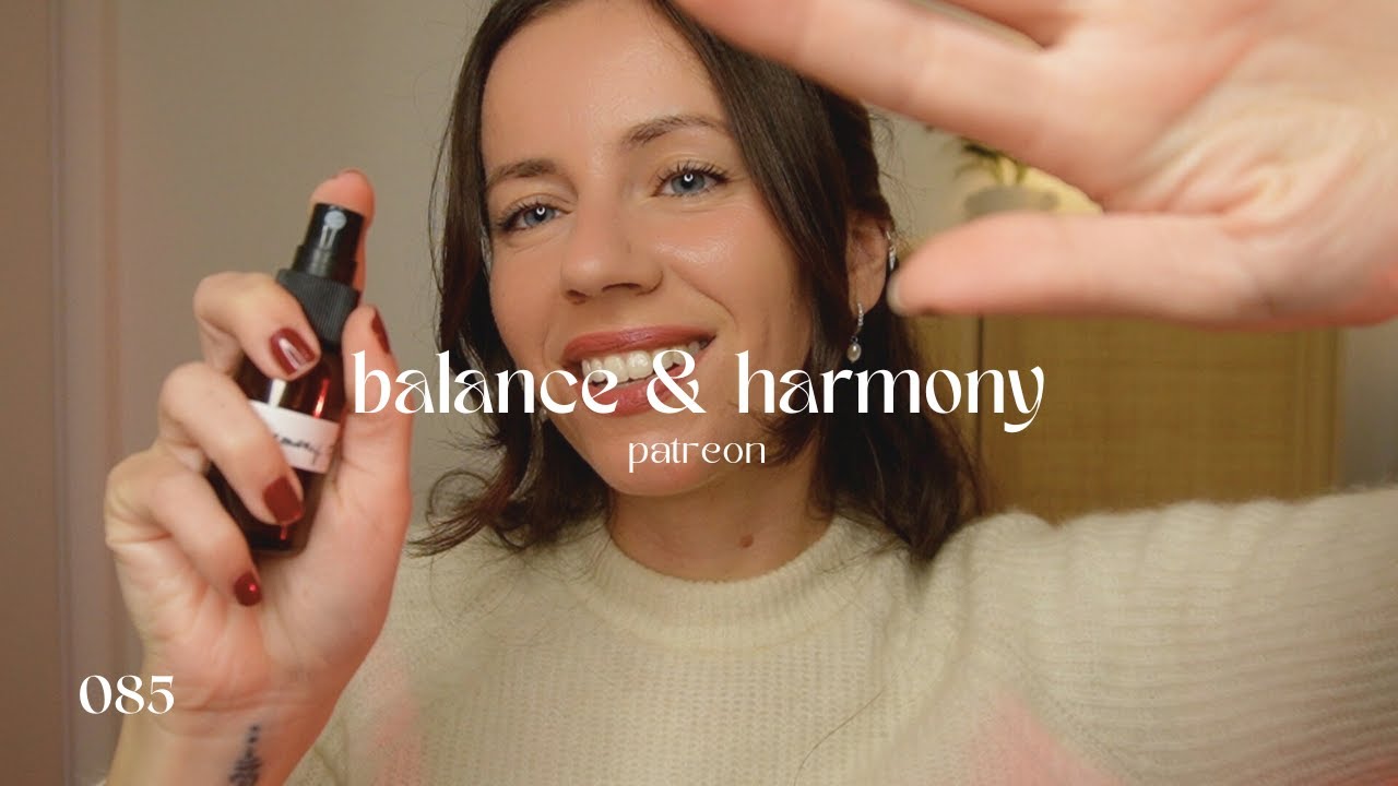 ASMR REIKI for balance and harmony | finger flutters, plucking, rattle, crystals