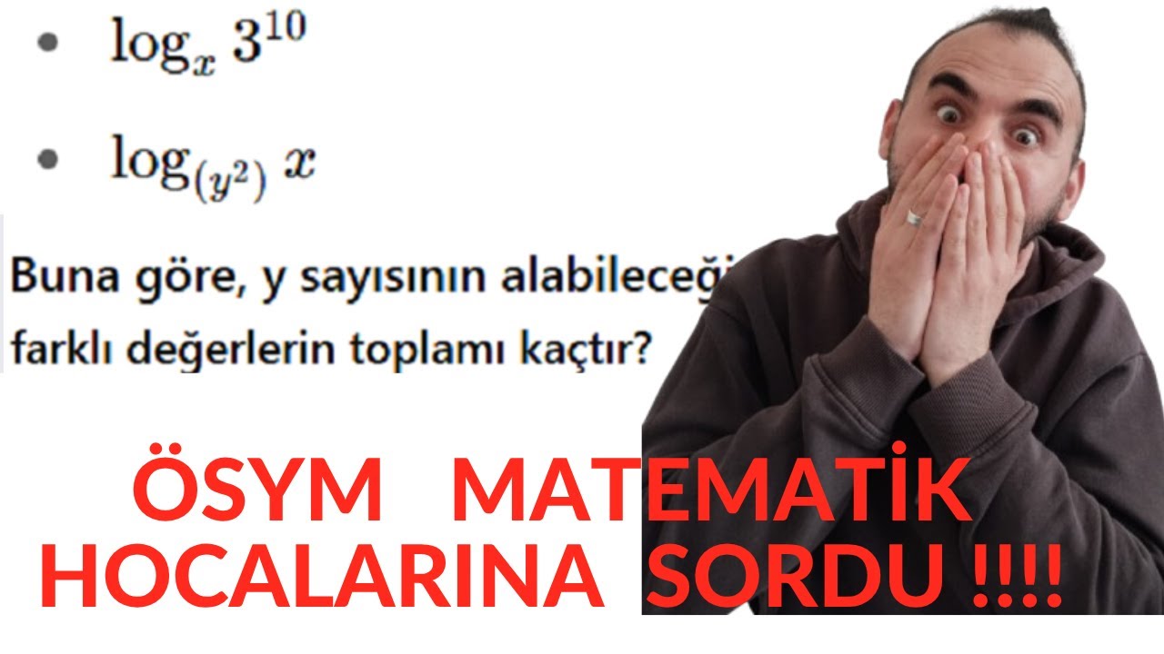 MATEMATİK HOCALARINA ÖSYM'NİN SORDUĞU LOGARİTMA SORUSU EFSANE TAKTİK !!!! 2025 AYT Logaritma