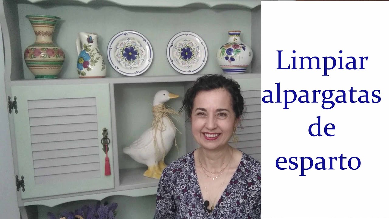 Limpiar alpargatas de esparto
