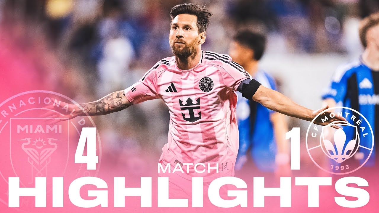 CF Montr&eacute;al 1-4 Inter Miami CF | Full Match Highlights | Messi 2 Goals and 1 assist