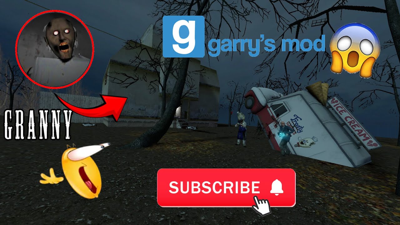 BEATING GRANNY IN GARRY'S MOD!!! (we got RAILED...)