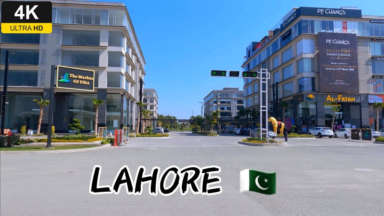 Driving to Defence Raya Commercial from Lahore Cantt. Railway Station - Pakistan 4K