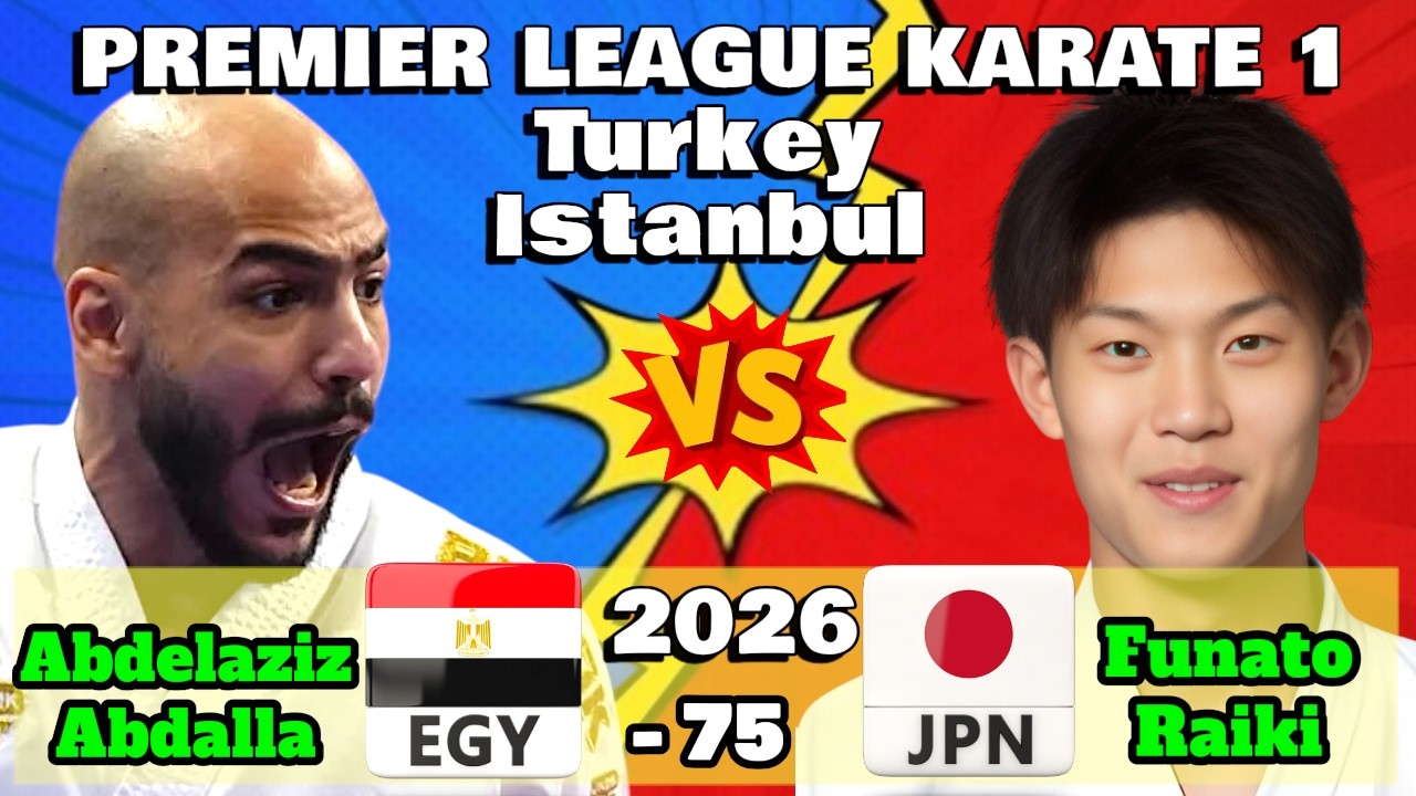 ABDELAZIZ Abdalla EGY 🇪🇬 vs FUNATO Raiki JAP 🇯🇵 | 2026 Premier League Turkey | Seniors -75 kg