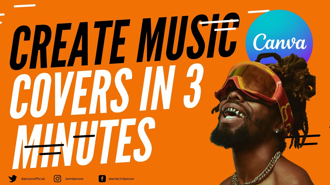 Design a Music COVERS in Canva for Beginners 2022 | Danzor