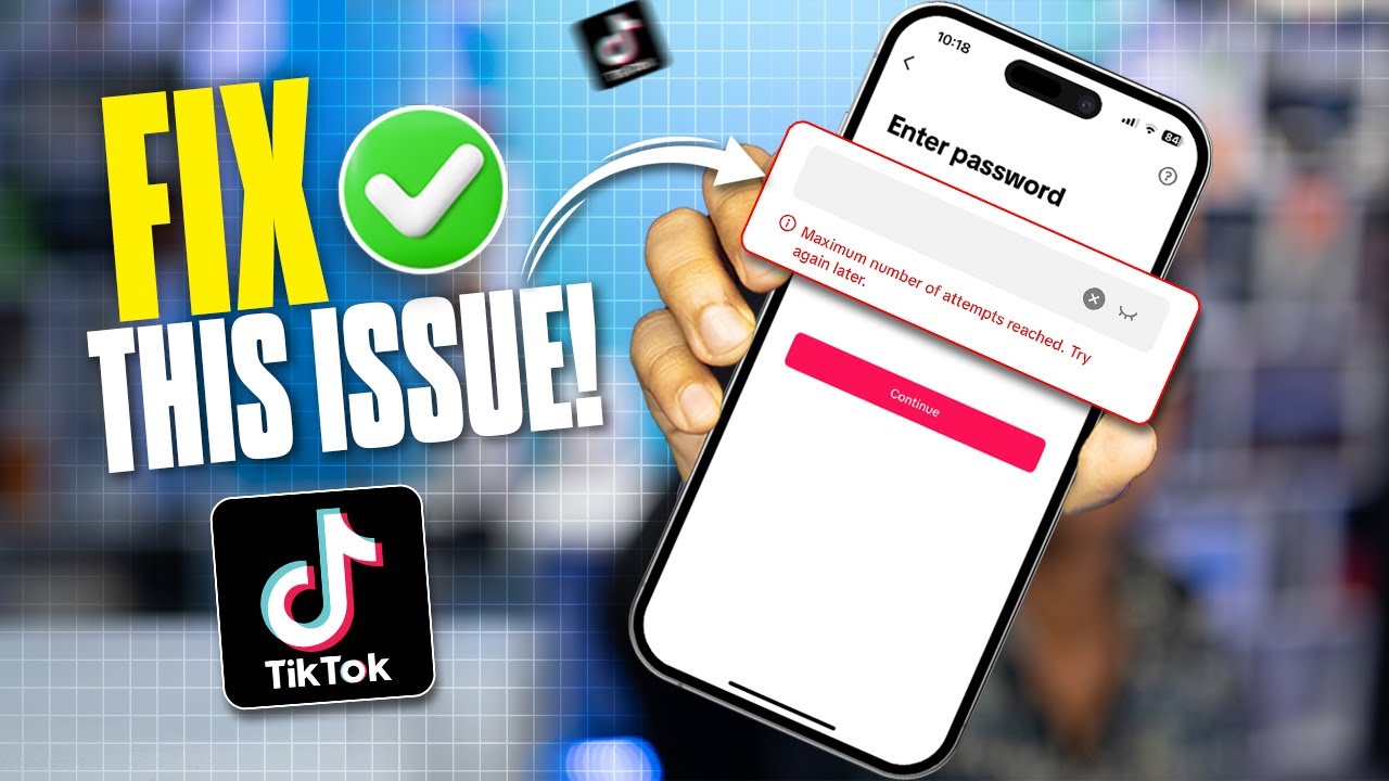 Как исправить максимальное количество попыток входа в TikTok | Решение проблем со входом