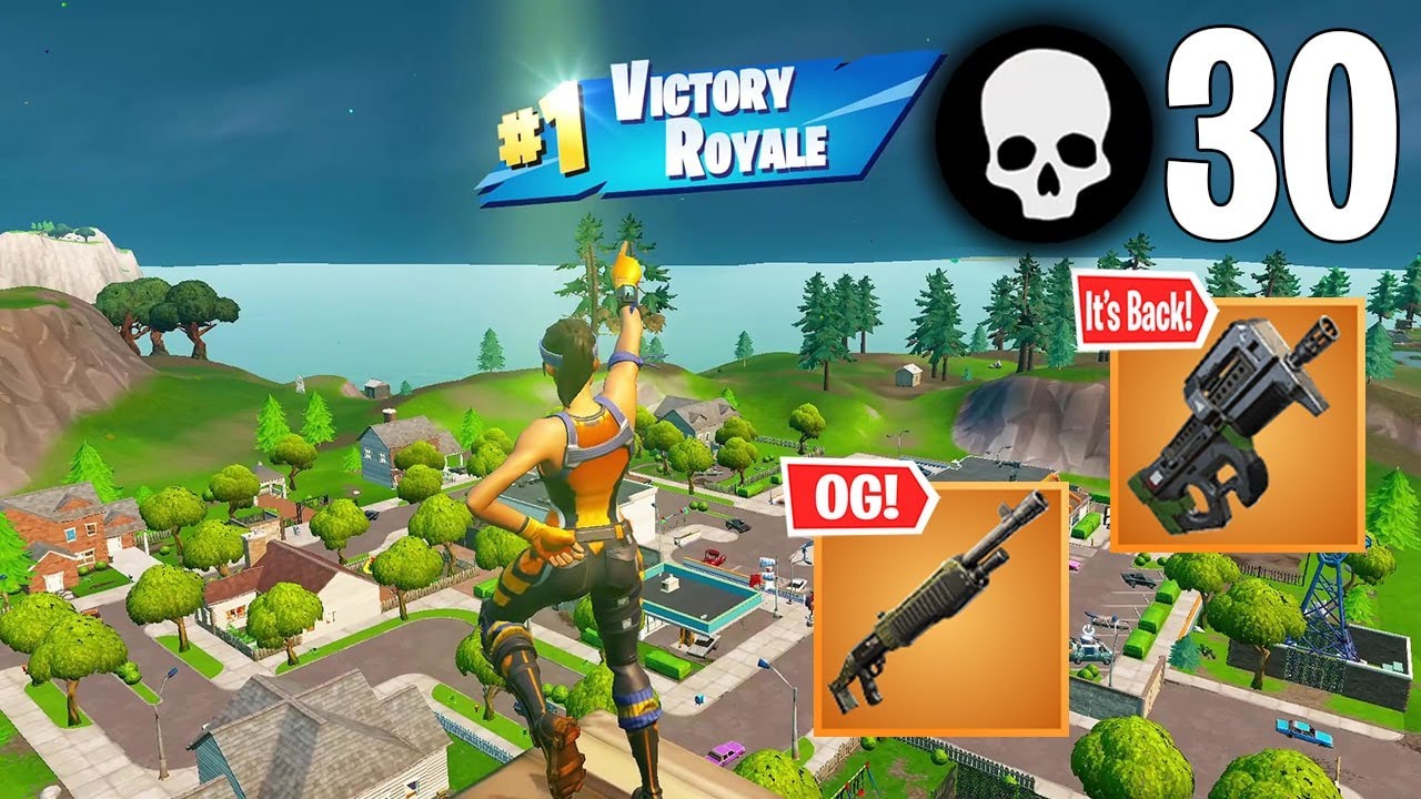 30 Elimination Solo Squads Win Full Gameplay (Fortnite OG)