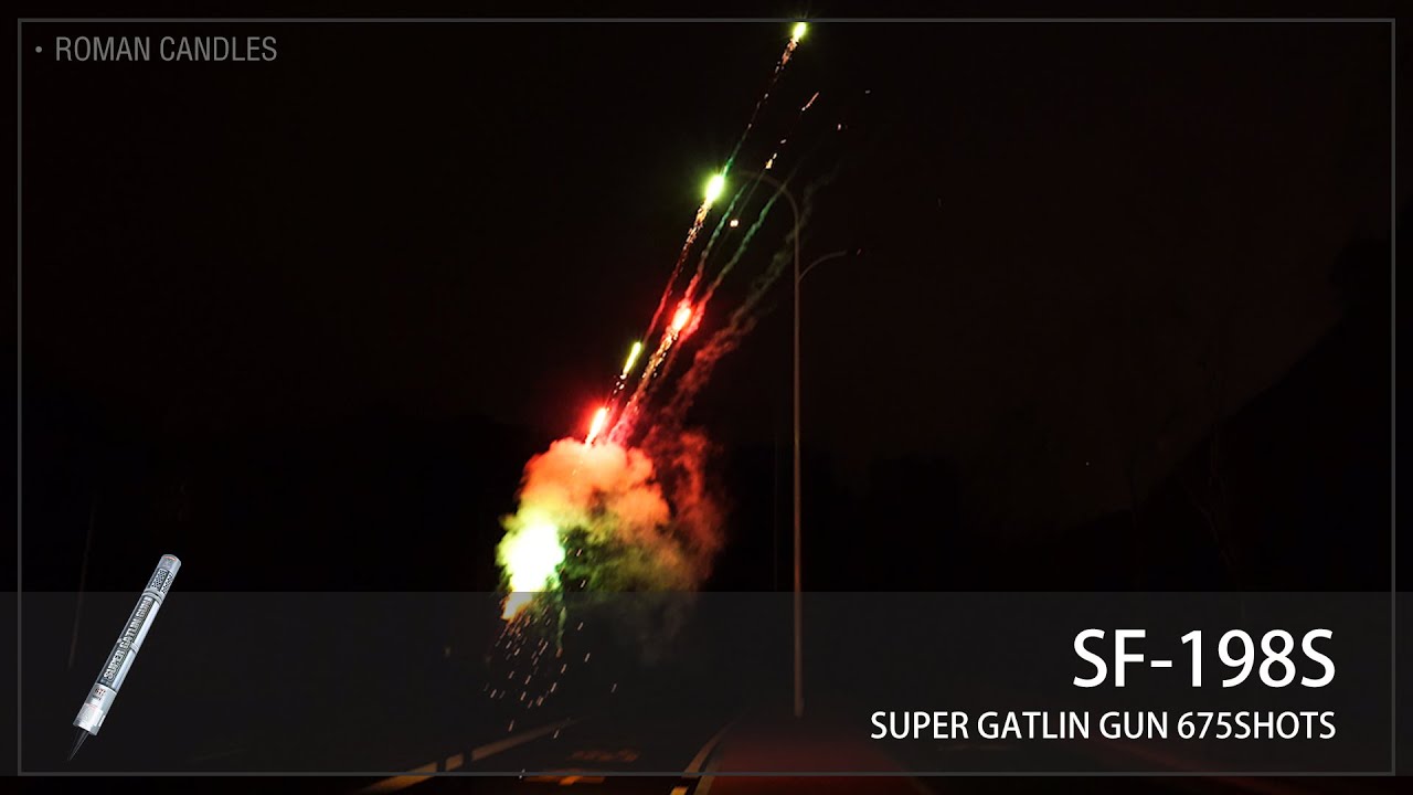 SKYSONG FIREWORK | SF-198S Super Gatlin Gun 675Shots