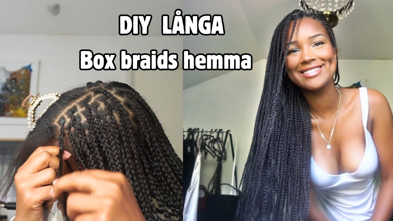 DIY: långa knotless braids hemma