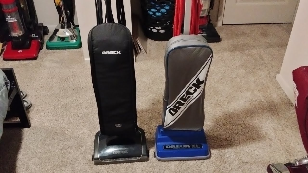 Oreck XL Commercial VS Oreck Elevate Control Vacuum Comparison
