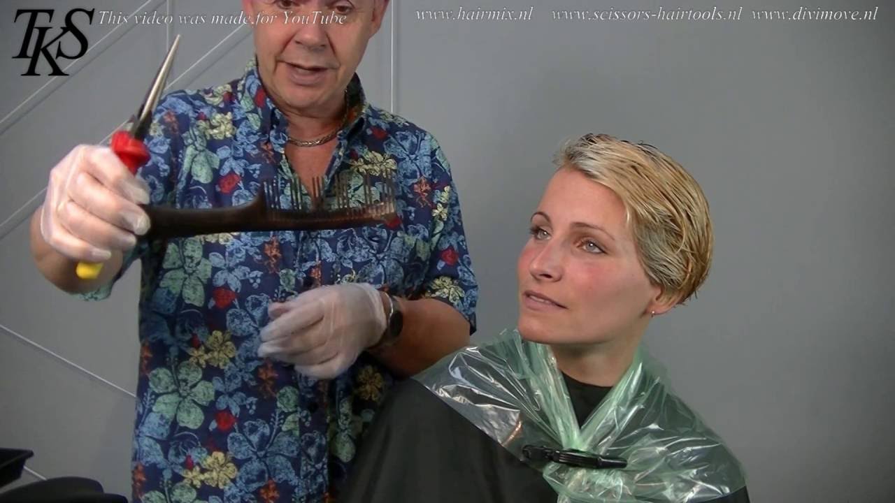 Clean up my short hairstyle! Cut & Color of Maria by T.K.S.